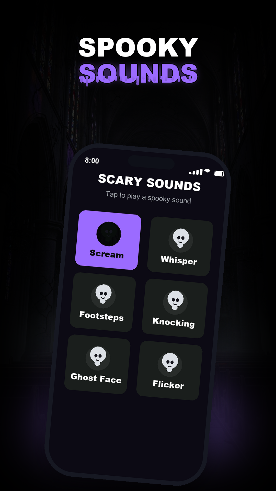 Phantom Scan screen